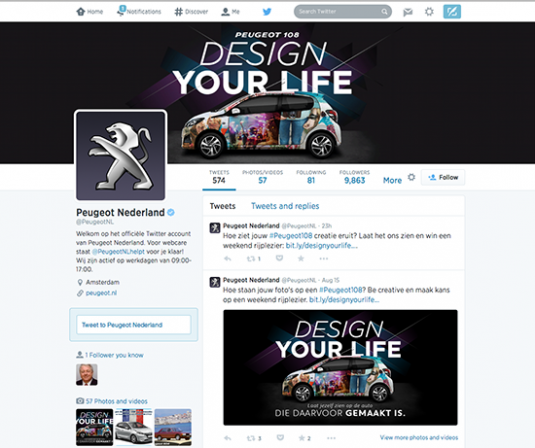 Peugeot Twitter